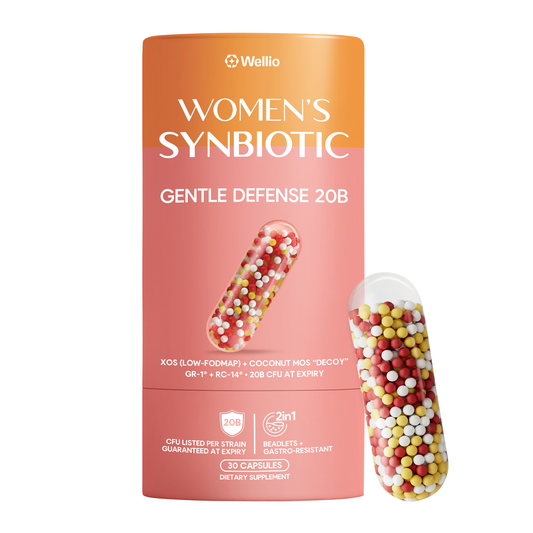 Daily Women’s Synbiotic - 20B CFU Probiotic + XOS & Coconut MOS for Gut & Vaginal Balance; GR-1® & RC-14®