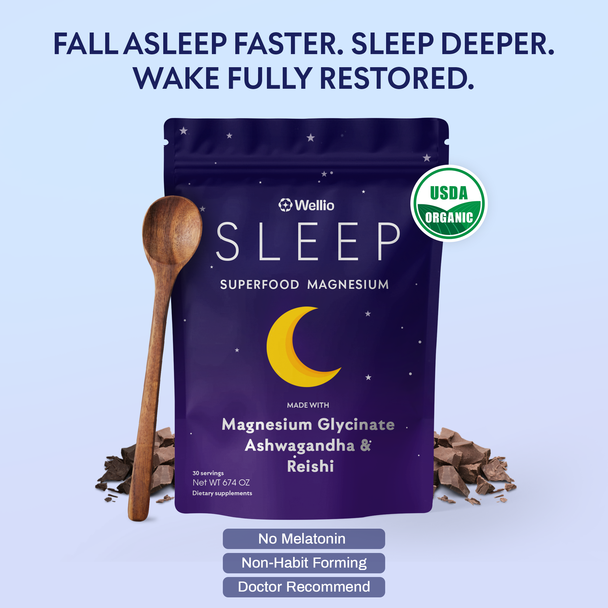 SLEEP + RECOVERY - Superfood Magnesium Drink Mix