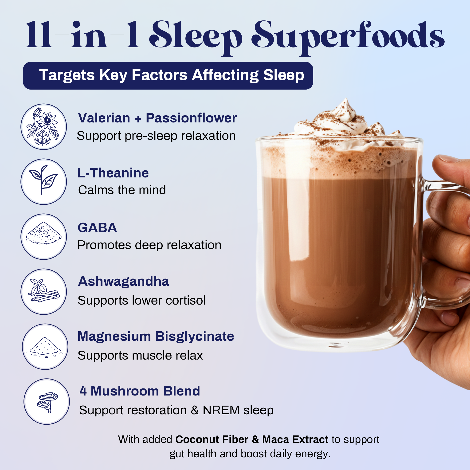 SLEEP + RECOVERY - Superfood Magnesium Drink Mix