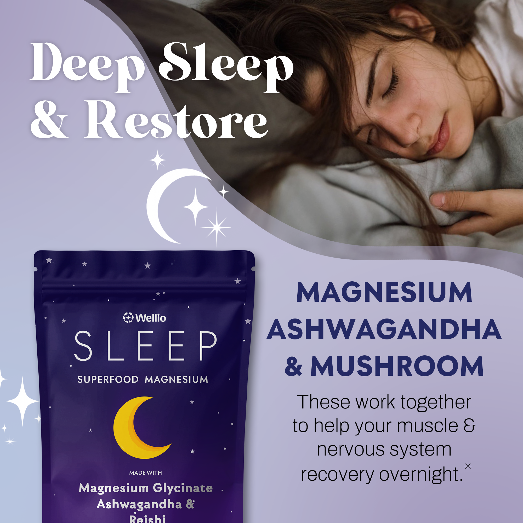 SLEEP + RECOVERY - Superfood Magnesium Drink Mix